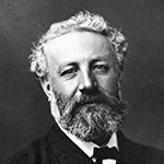 Picture of Jules Verne,  Twenty Thousand Leagues Under the Sea (1870),  Around the World in Eighty Days (1872)