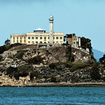 Picture of Alcatraz, maximum security federal prison 