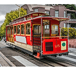 Picture of Cable car railway, cable car on San Francisco