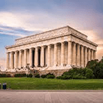 Picture of Lincoln Memorial, US national memorial built
