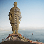 Picture of Statue of Unity,  The world's tallest statue (height of 182 metres (597 feet).)