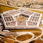 Picture of The Pentagon, Headquarters building of the United States Department of Defense.